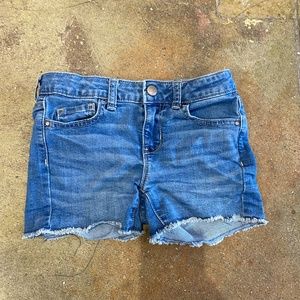 Wonder Nation Girls Distressed Hem Denim Jean Shorts Size 7